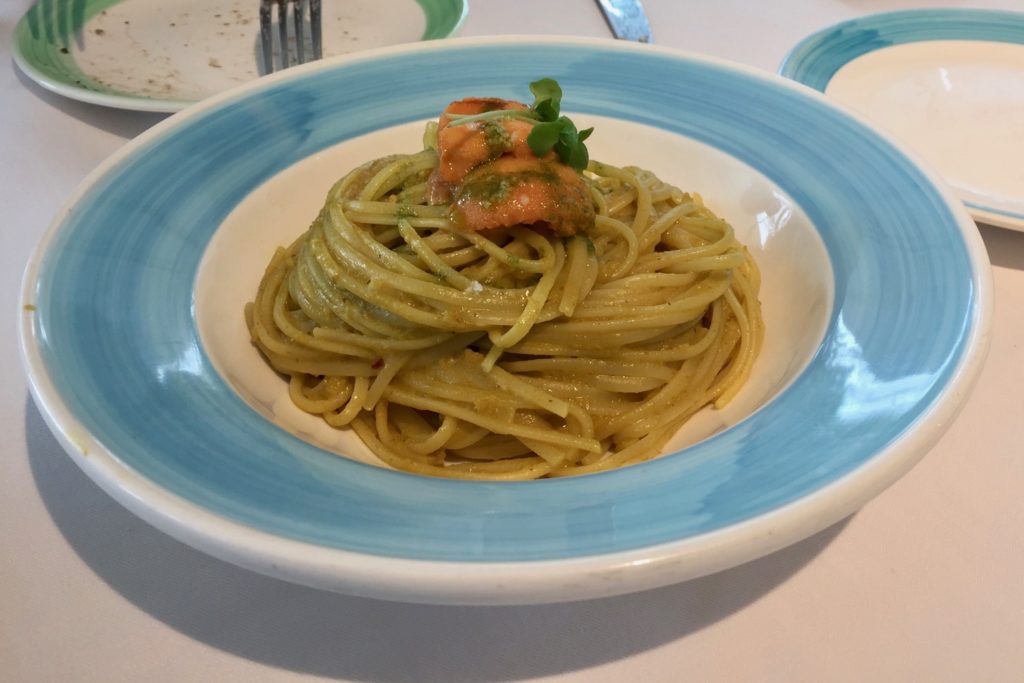 The linguine with uni and parsley at Papi. Photo by Stuart White.