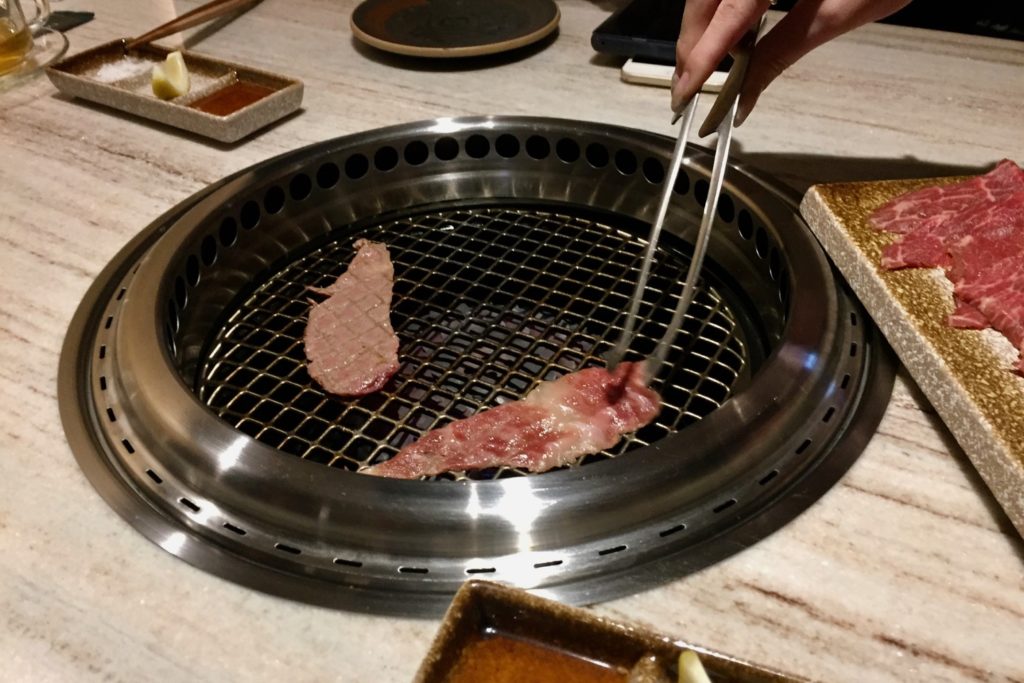 The grilled flank steak at Wagyu Vanne. Not much to look at, but looks can be deceiving. Photo: Stuart White