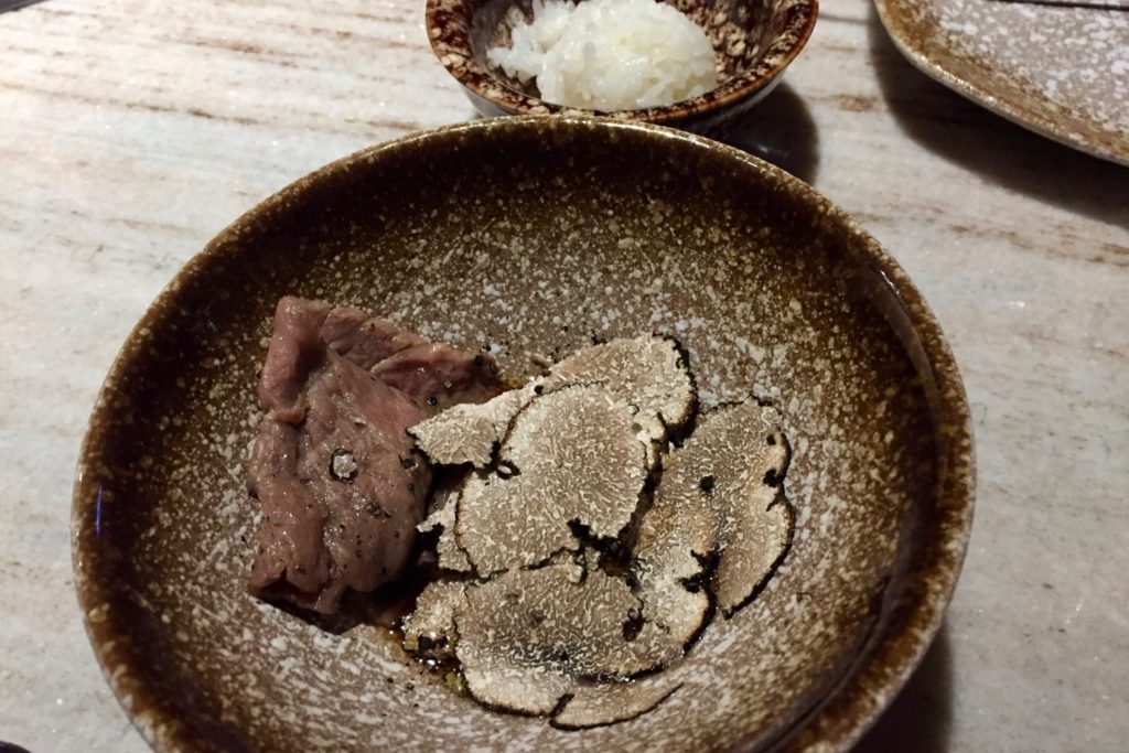 The ribeye shabu shabu at Wagyu Vanne. Photo: Stuart White