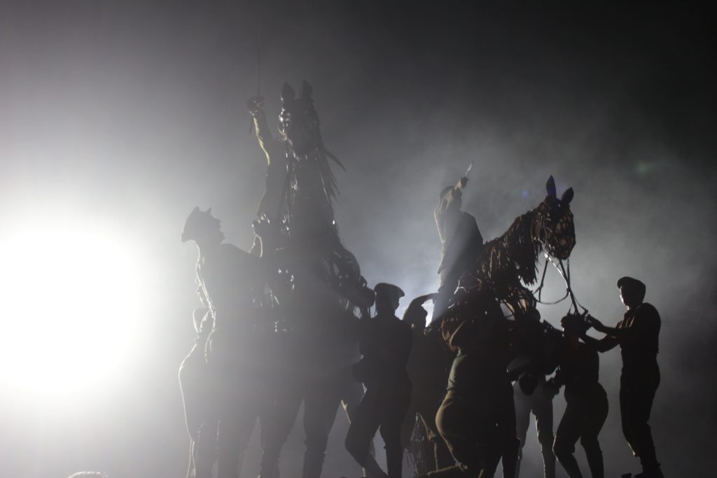 National Theatre of Great Britain perform a scene from the Tony Award-winning play War Horse. Photo by Vicky Wong.
