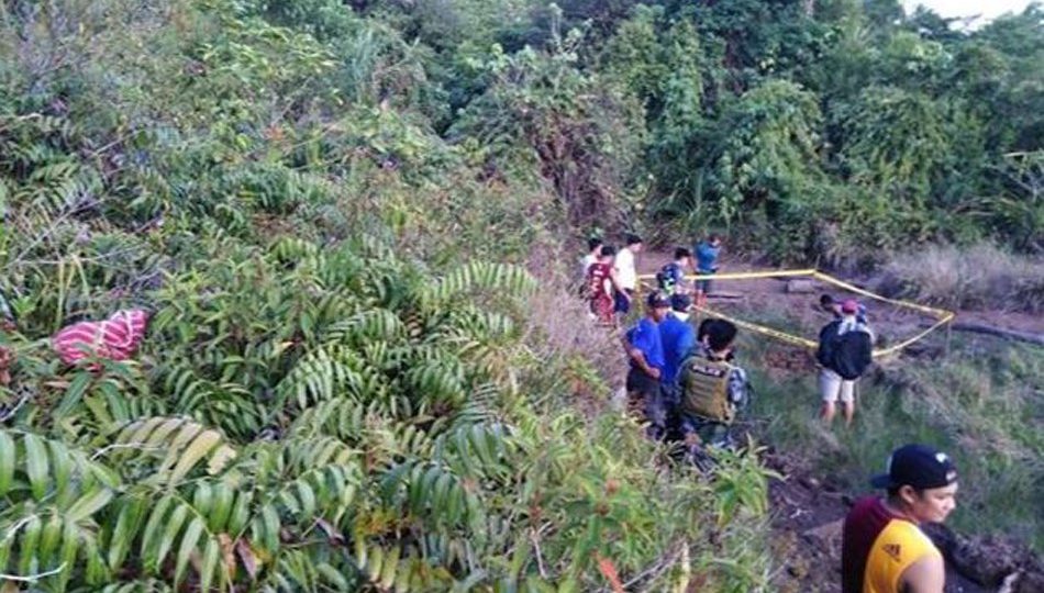 The victim’s body was found just meters away from her house. (Photo: Cavinti Police via ABS-CBN News)