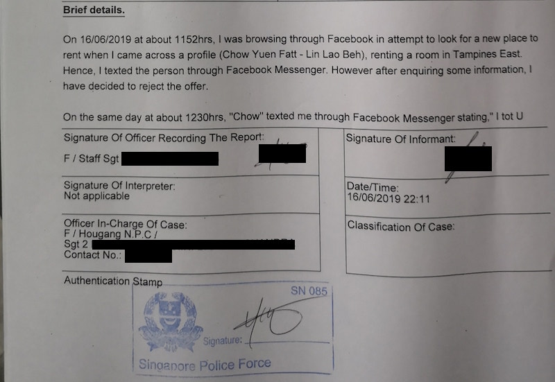 Screengrab from Facebook