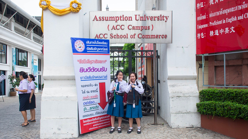 Assumption Convent School students return to school Monday. Image: Assumption Convent School / Facebook