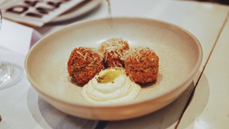 The arancini. Photo: Coconuts Bali