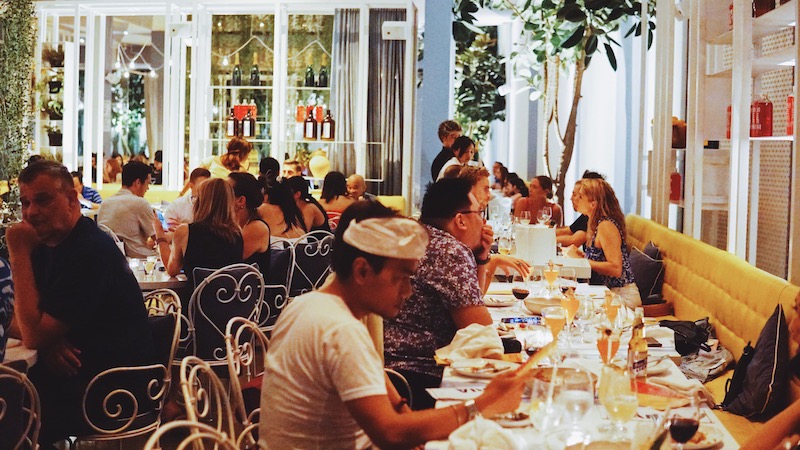 The dining room. Photo: Coconuts Bali