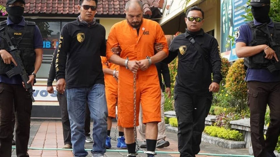 Georgii Zhukov and Robert Haupt are awaiting trial at the Denpasar Court. Photo: Humas Polda Bali / Facebook