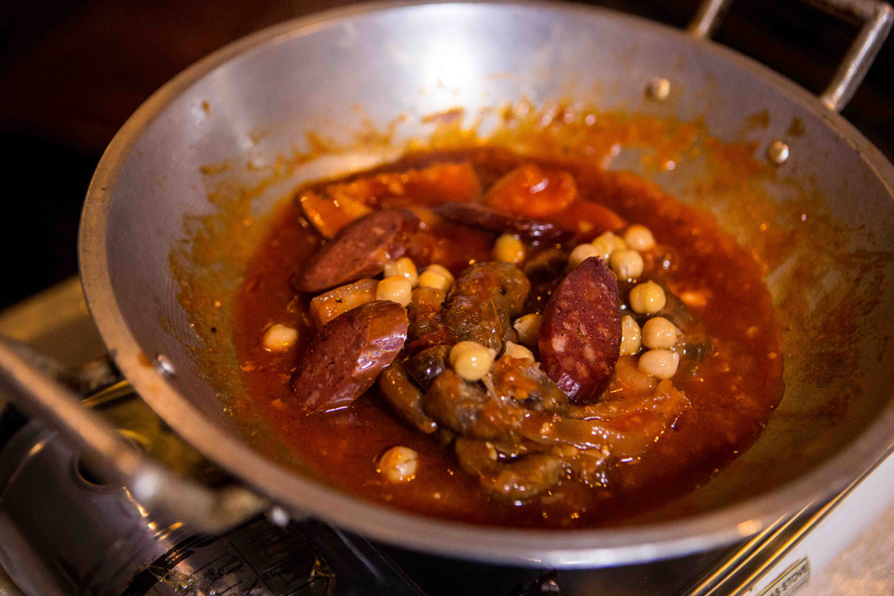 Puchero with garbanzo and chorizo. (Photo: Jacques Manuntag/Coconuts)