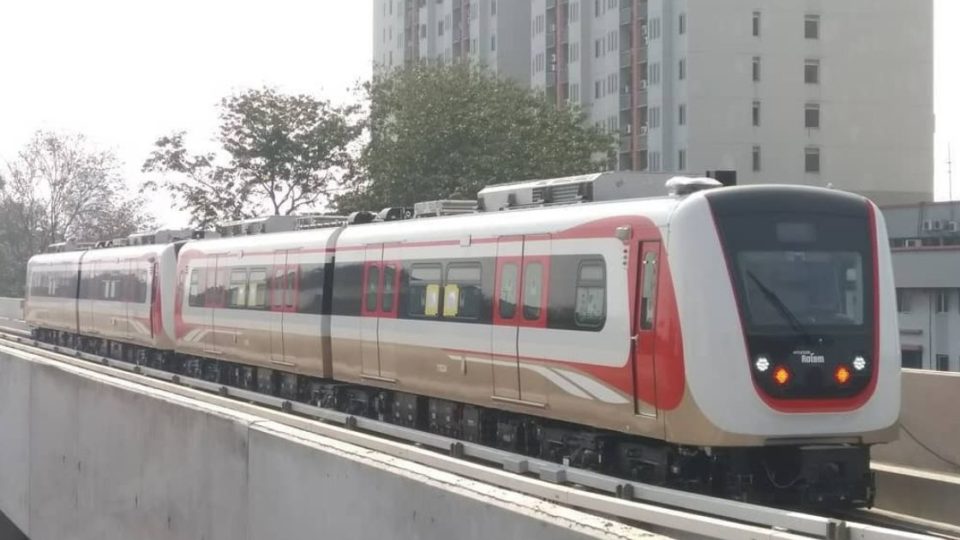 Jakarta’s LRT railway system. Photo: Instagram/@lrtjakarta