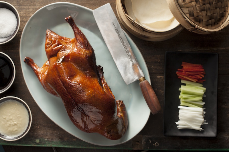 Apple wood roasted Peking duck. Photo: Marina Bay Sands