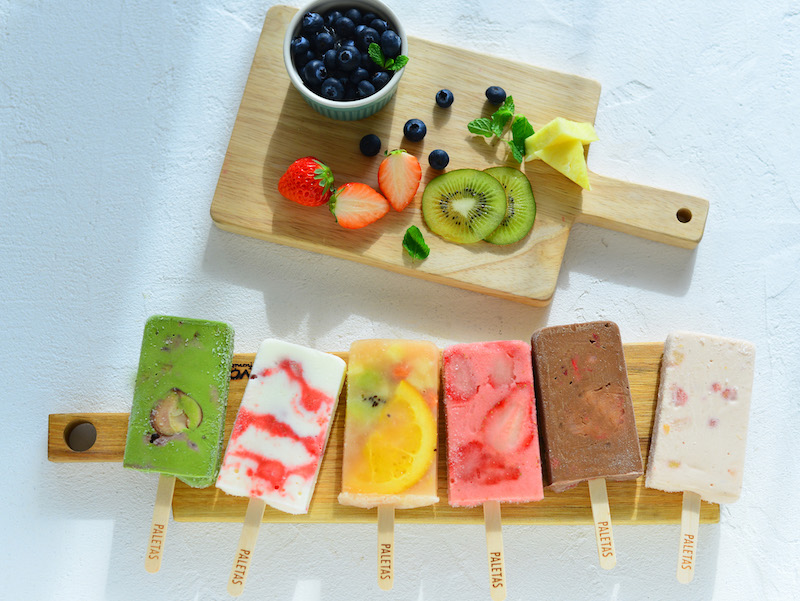 Frozen fruit popsicles from Paletas. Photo: Gochi
