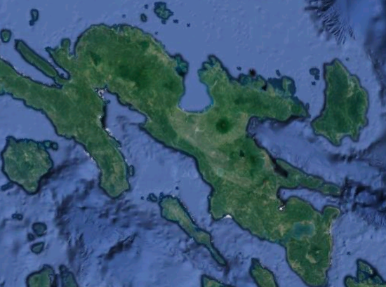 Satellite view of Camarines Sur. (Screenshot: Google Maps) 
