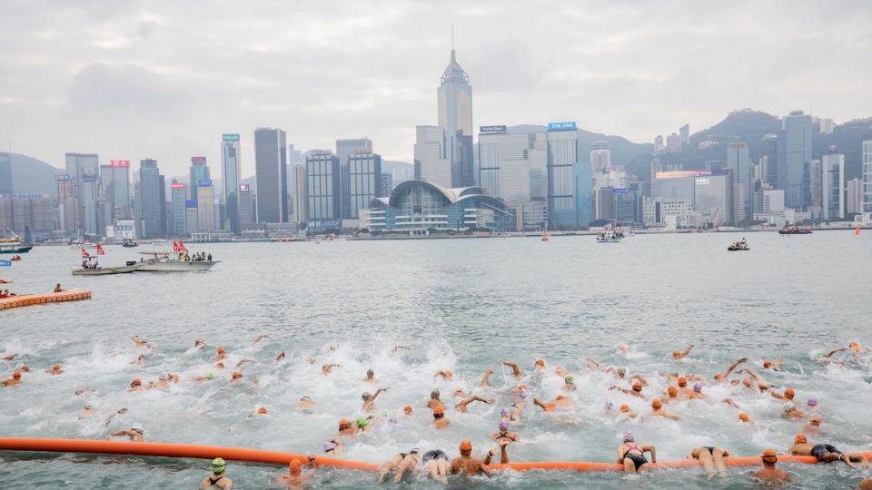 Participants take part in the 2018 New World Harbour Race in Hong Kong. Photo via New World Harbour Race.