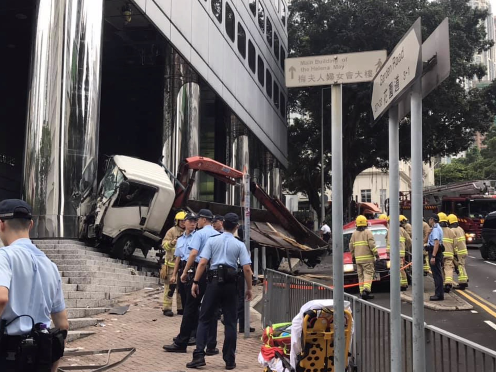 Video shows speeding truck smash through stopped cars at Hong Kong ...