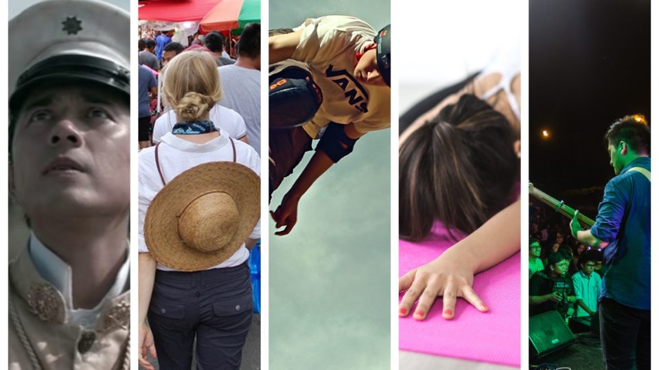 Image composite: ‘Goyo: Ang Batang Heneral’ trailer, Colors of Manila Public Tour/FB, Pixabay, Fete de la Musique