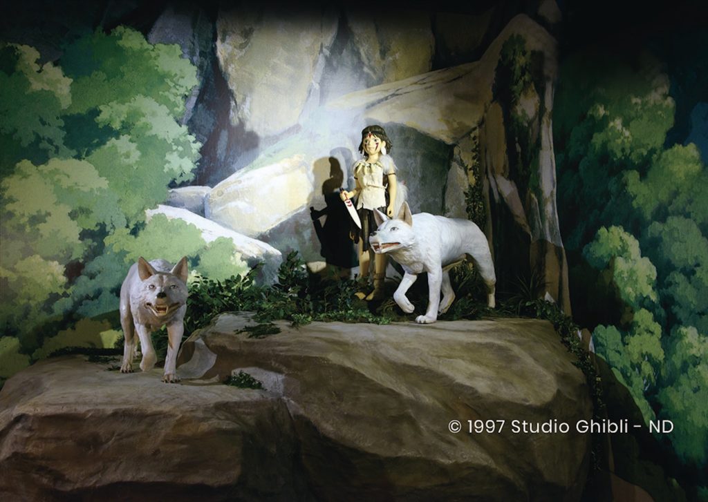 A 3D scene from the Studio Ghibli classic 'Princess Mononoke'. Photo via ADDA Workshop.