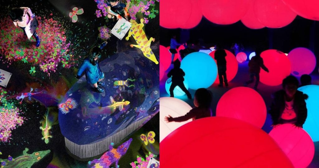 Two of the interactive art installations that will be featured in ‘teamLab Future Park' Jakarta. Photo: Instagram/@futureparkjakarta