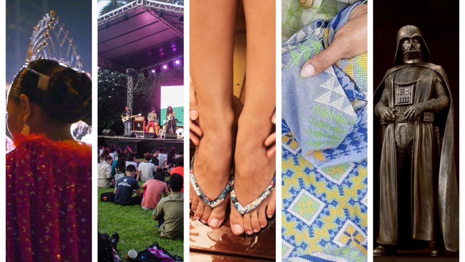 Image composite: Sunday Beauty Queen, HABI The Philippine Textile Council, Havaianas, TOYCON PH: The Philippine Toys, Hobbies and Collectibles Convention/FB; Fête de la Musique. 