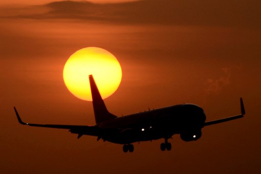 An aircraft lands at Ngurah Rai international airport near Denpasar on Indonesia’s resort island of Bali on June 6, 2019. Photo: Sonny Tumbelaka / AFP