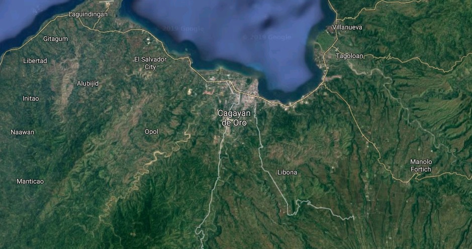 Cagayan de Oro City map. <i>Photo: Google maps</i>
