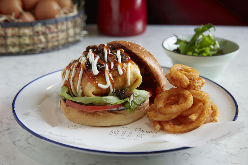 Capitol burger. Photo: Capitol Milk Bar