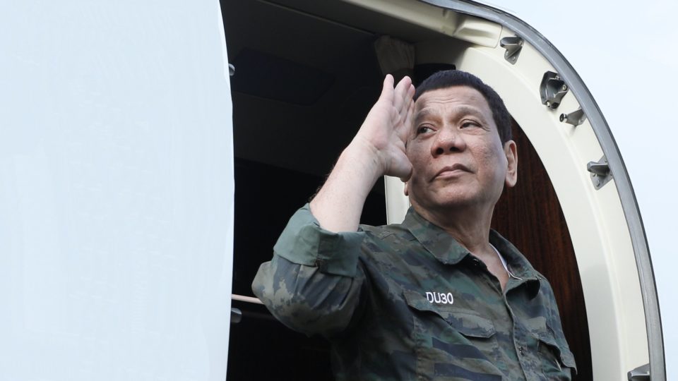 President Rodrigo Duterte in Jolo, Sulu. <i>Photo: Presidential Communications FB </i>