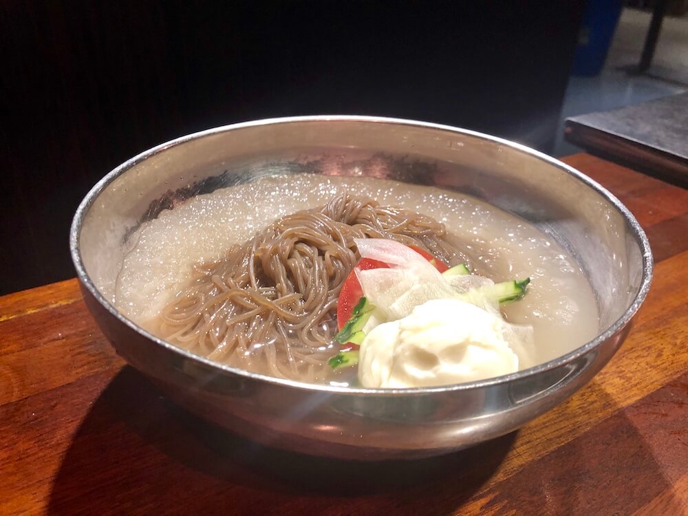 cold buckwheat noodles.