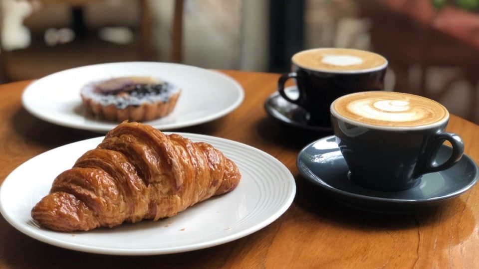 Coffee and pastries at Chicory European Pattiserie in Menteng, Central Jakarta. Photo: Nadia Vetta Hamid/Coconuts Media