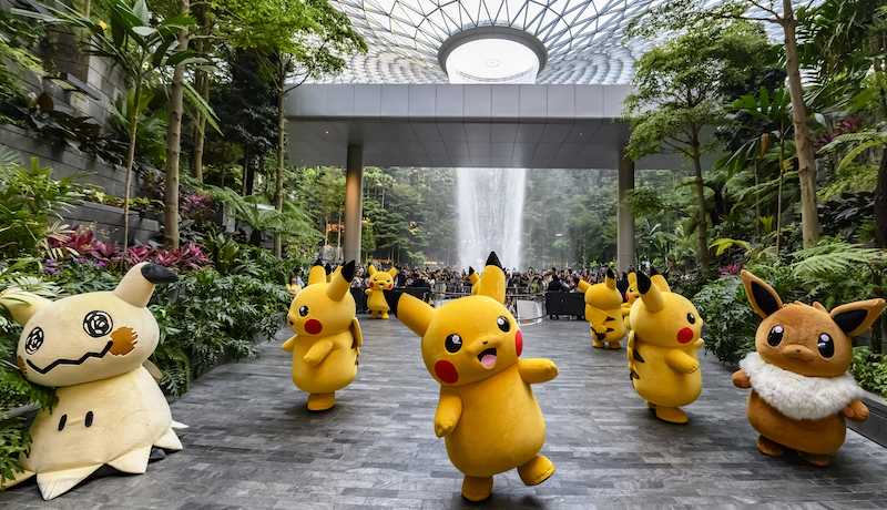 The Pokemon Parade. Photo: Jewel Changi Airport Devt.