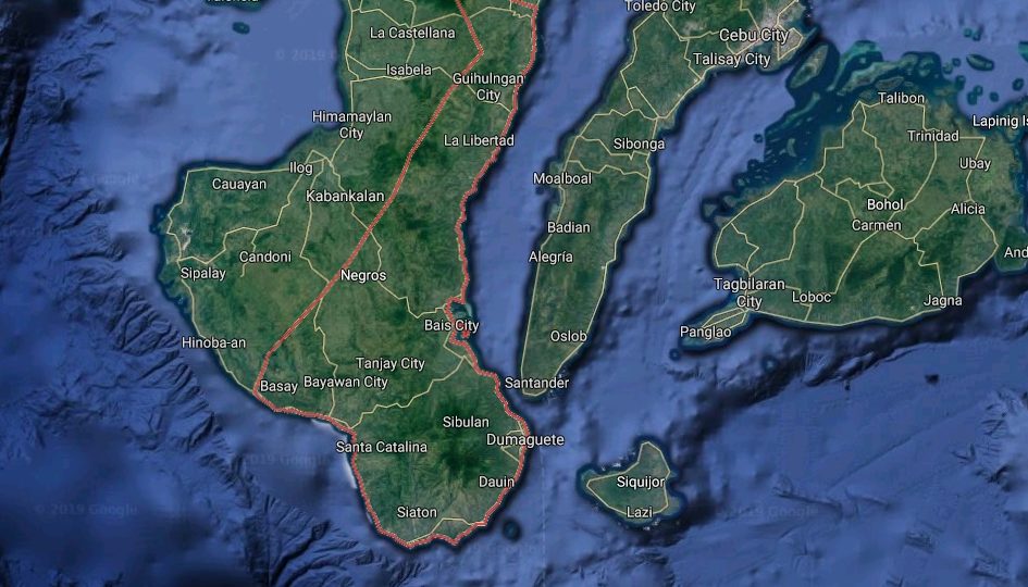 Negros Oriental map. <i> Photo: Google maps</i>