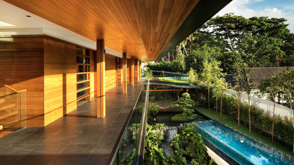 A view of the bungalow overlooking Botanic Gardens. (Photo: Guz Architects)