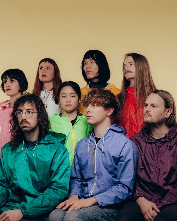 English indie pop band Superorganism. Photo: Instagram/@sprorgnsm & @edwardcooke