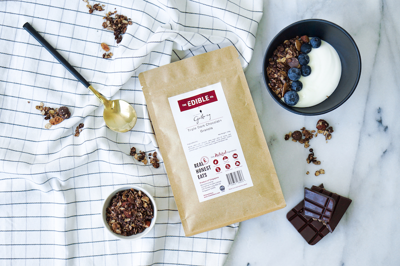 Triple dark chocolate granola. Photo: The Edible Co.