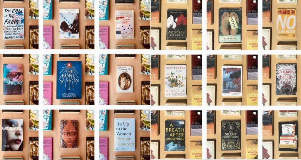 A screenshot of the Instagram bookshop. Ndari uploads new titles every Monday. Photo: There But for the Books / Instagram