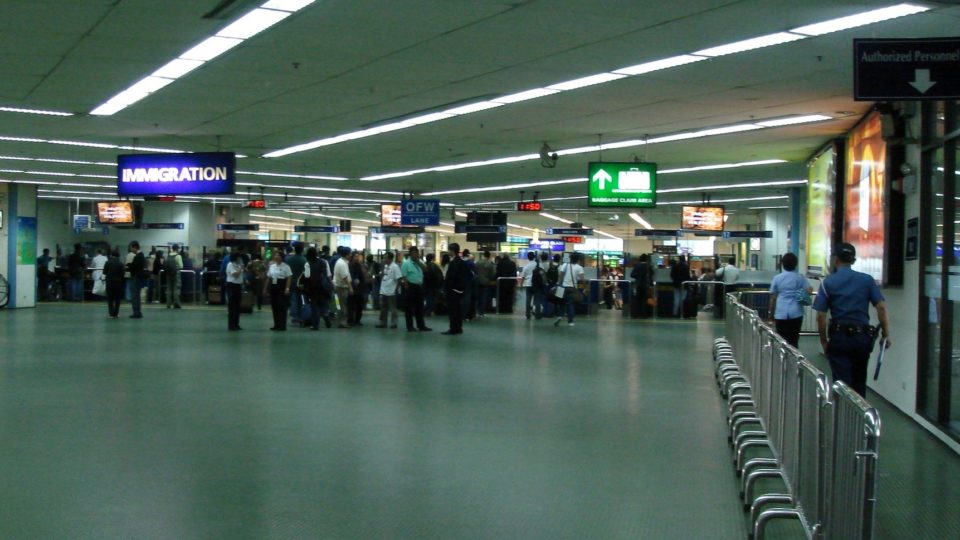 The immigration area of Ninoy Aquino International Airport in Manila. Photo via Flickr/Jill Shih.