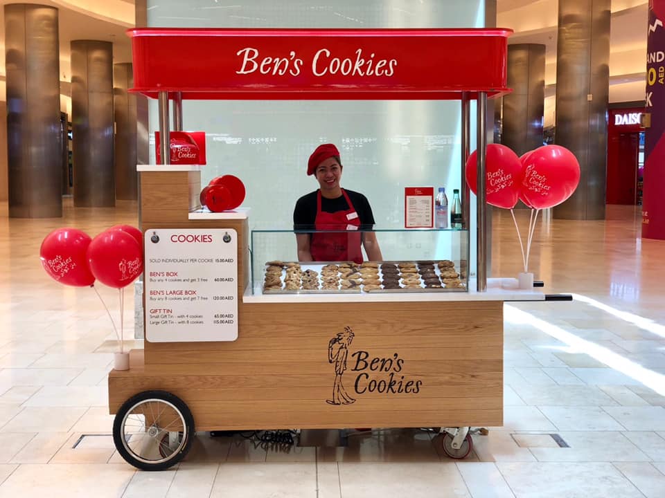 Ben's Cookies in Abu Dhabi. Photo: Ben's Cookies/FB. 