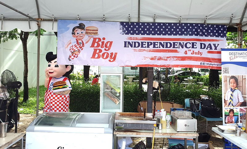 Big Boy Thailand at Saturday’s AMCHAM Fourth of July event at the Bangkok Patana School.