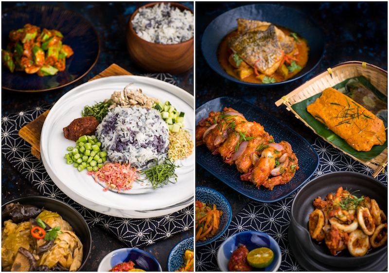 Godmama's rice, vegetable, and seafood dishes. Photo: Godmama