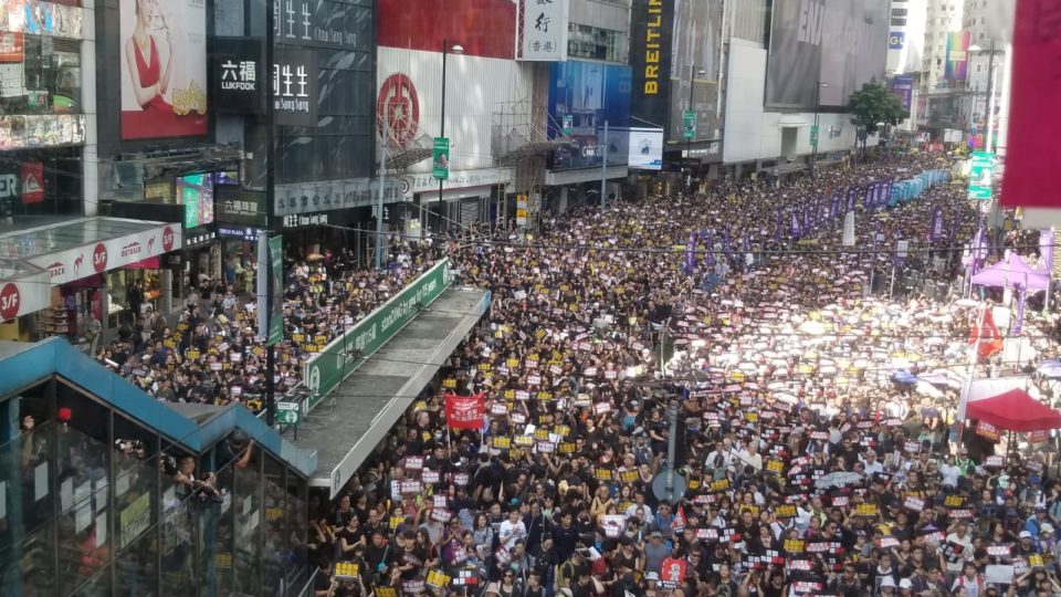 Tens of thousands take to Hong Kong’s streets in protest of controversial extradition legislation on Sunday, July 21. Photo by Vicky Wong/Coconuts Hong Kong