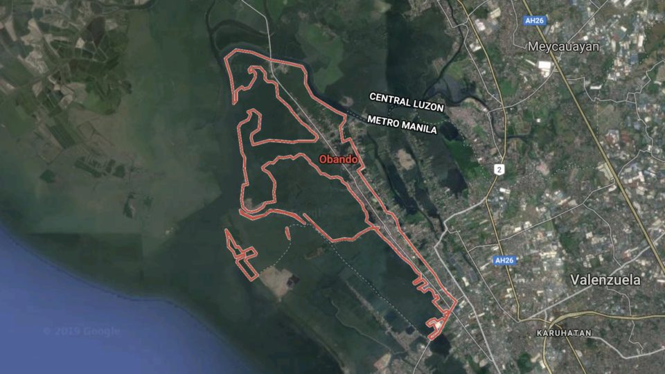 Satellite view of Obando, Bulacan. <i> Screenshot: Google Maps </i>