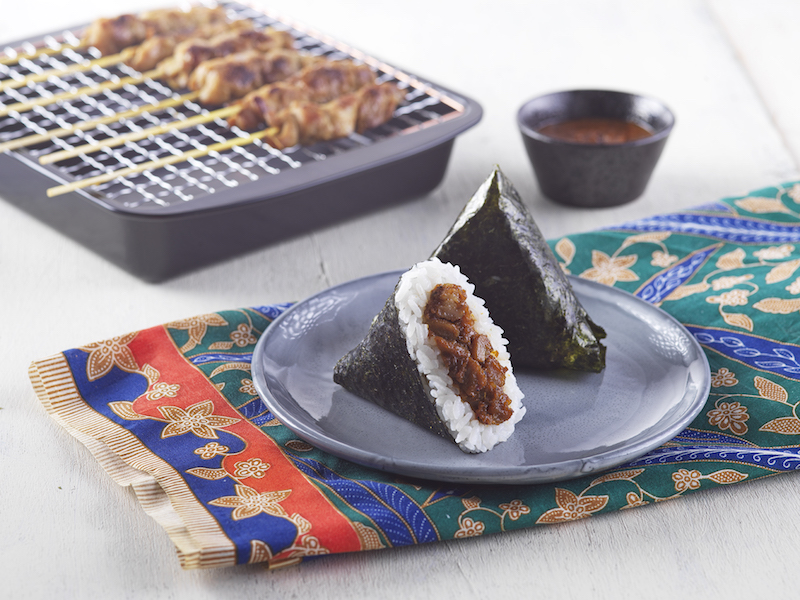 7-Eleven's satay origiri. Photo: Singapore Food Festival