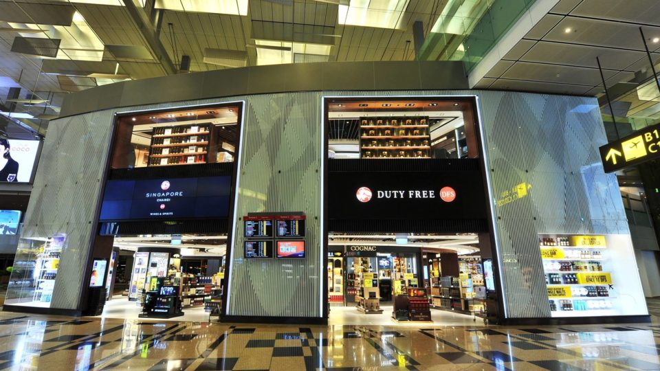 DFS liquor and tobacco store at Changi Airport. (Photo: DFS, Singapore Changi Airport/fb)