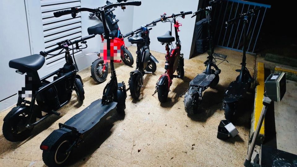 Personal Mobility Devices impounded by LTA in June 2019. (Photo: Facebook/LTA)