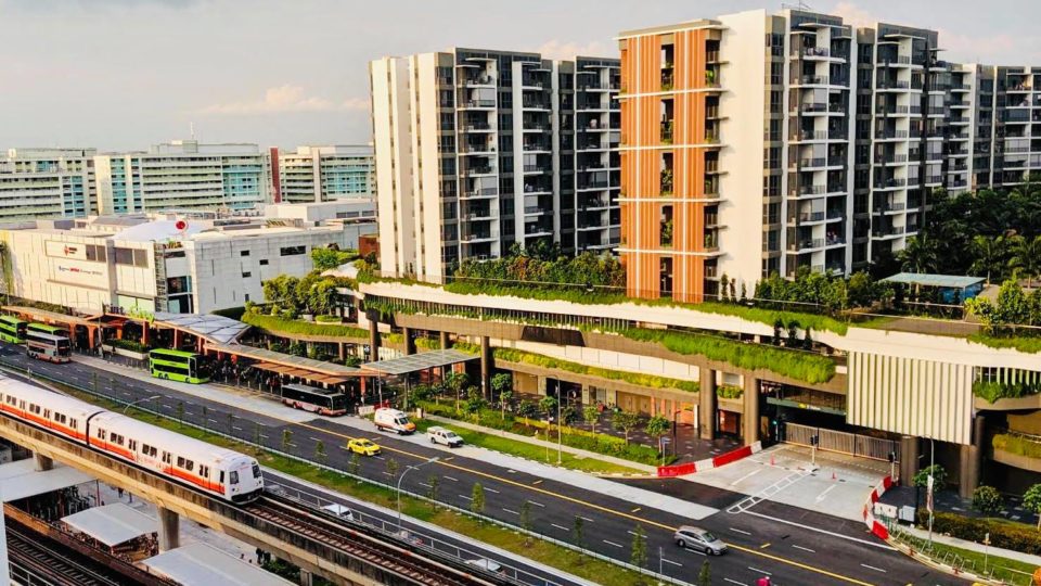 View of Yishun’s town center. (Photo: LTA)