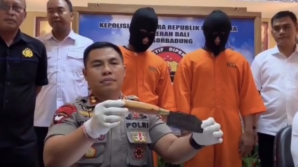 Badung Police held a press conference for the case on Aug. 28. Photo: humas_polresbadung / Instagram