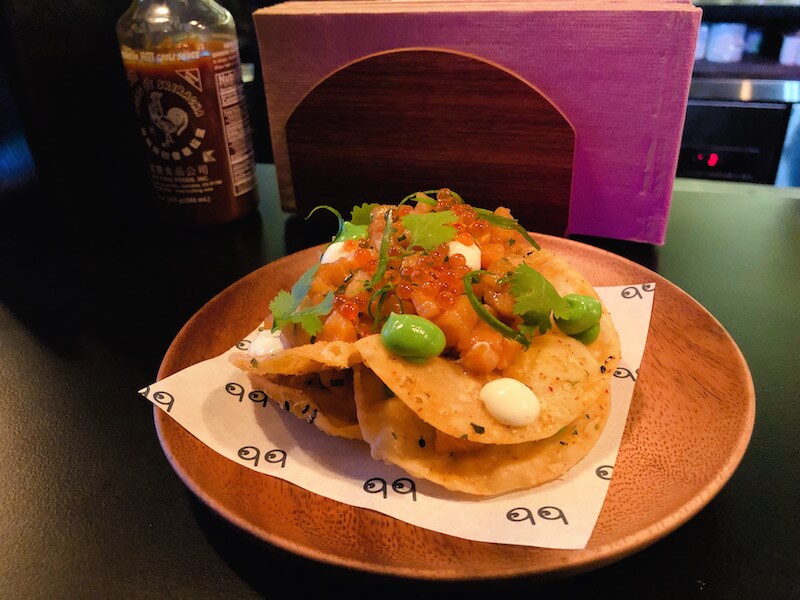 Salmon tartare nachos. Photo: Coconuts Media