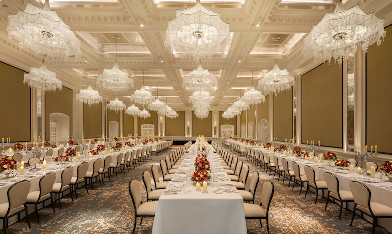 Jubilee Ballroom. Photo: Raffles Hotel Singapore