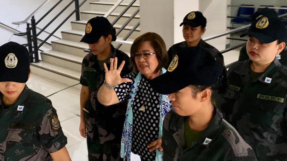 Senator Leila de Lima. Photo: De Lima’s Facebook page