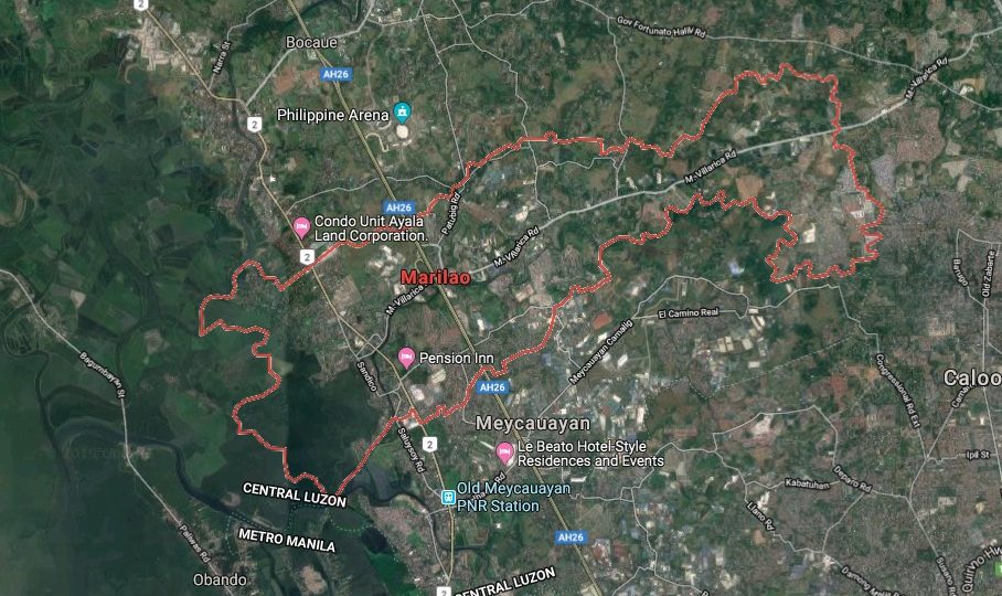 Marilao, Bulacan map. <i>Photo: Google maps</i>