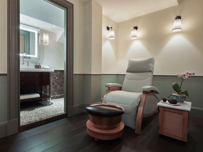 The mani-pedi room. Photo: Six Senses Maxwell