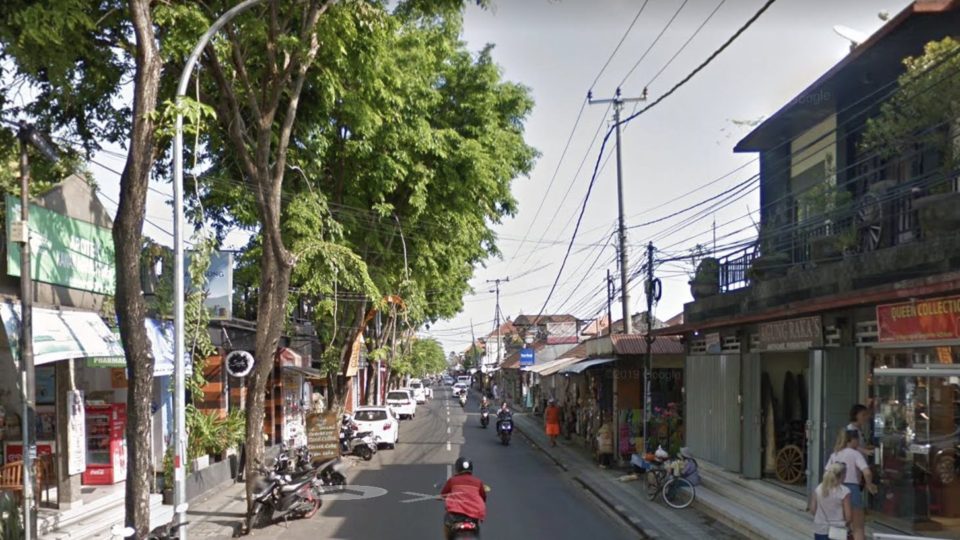 Legian Street in Kuta, Badung. Photo: Google Maps
